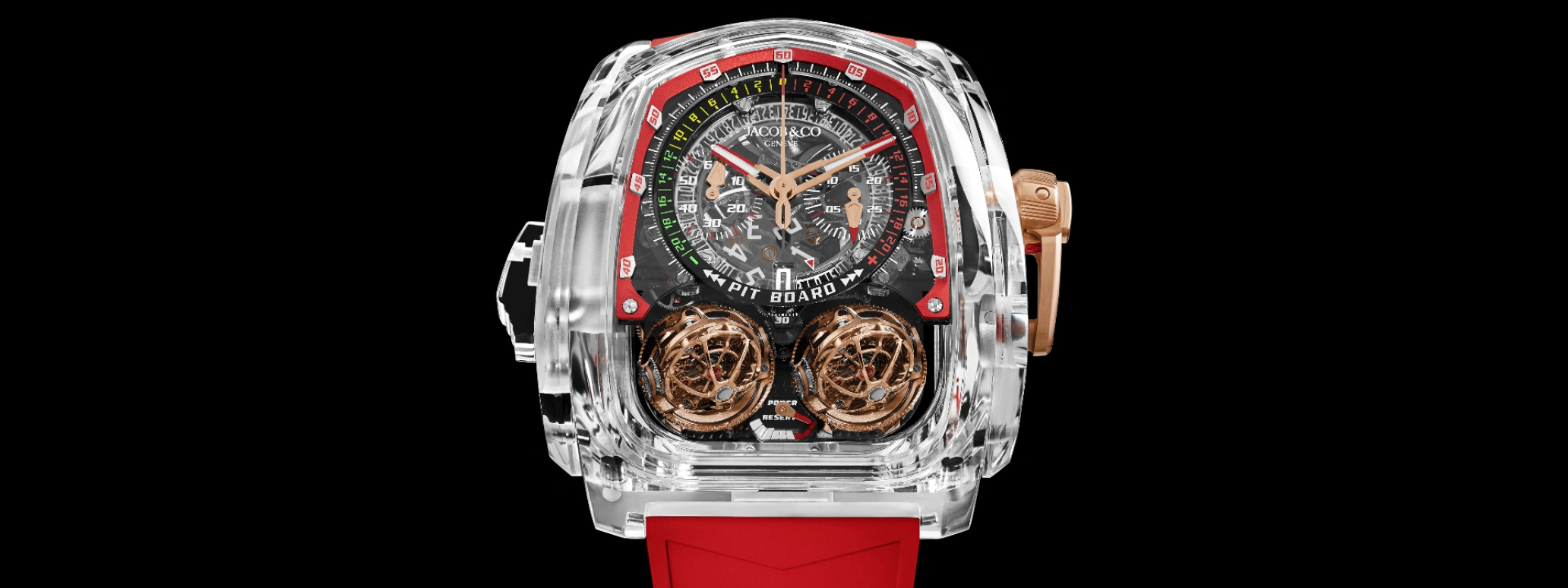 Jacob & Co.,Twin Turbo Furious ,Sapphire,Crystal,Handwound,50hours,In-house Caliber,TT220,TT220.80.AA.AA.A
