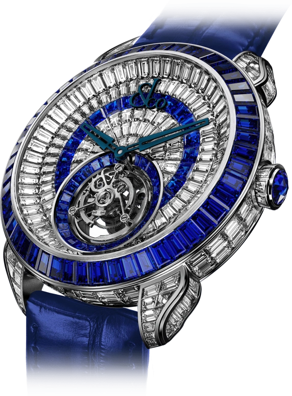 Jacob & Co.,Palatial ,Sapphire,Gold,White Gold,Handwound,100hours,In-house Caliber,PO820,PO820.30.BD.MB.A