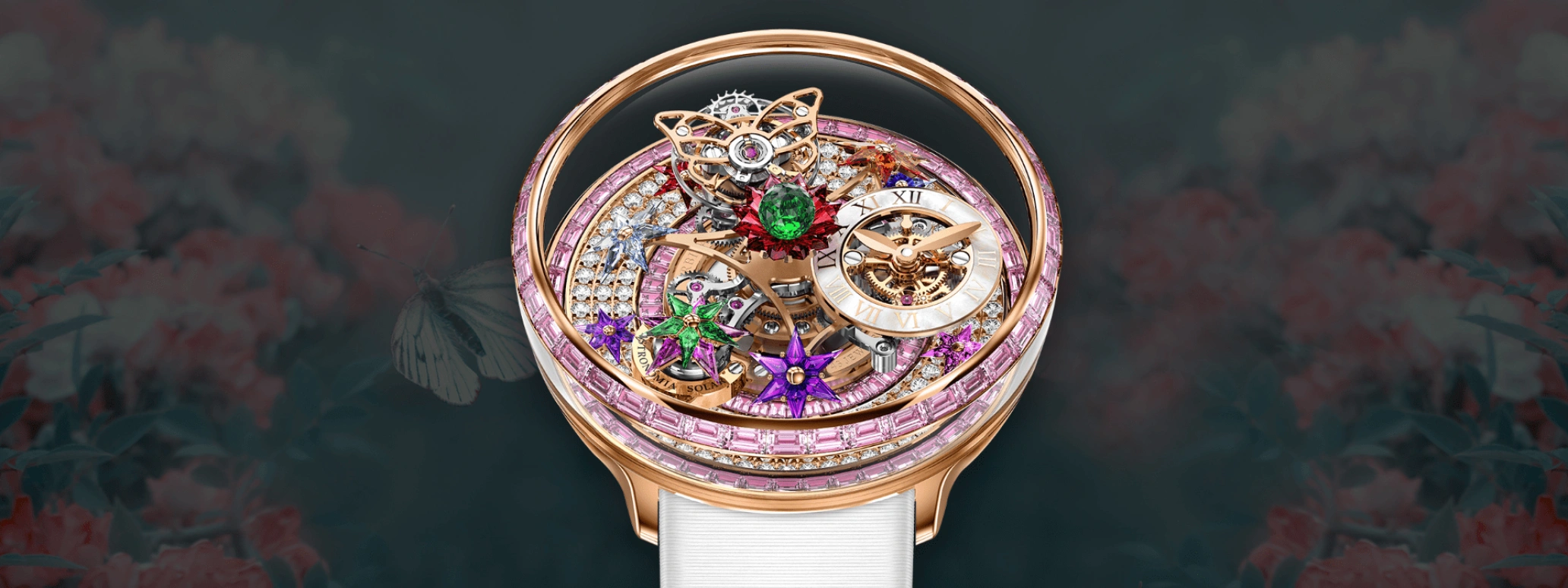 杰克宝,百花园 ,玫瑰金,金质,蓝宝石,AF321,AF321.40.BA.AG.BBSA