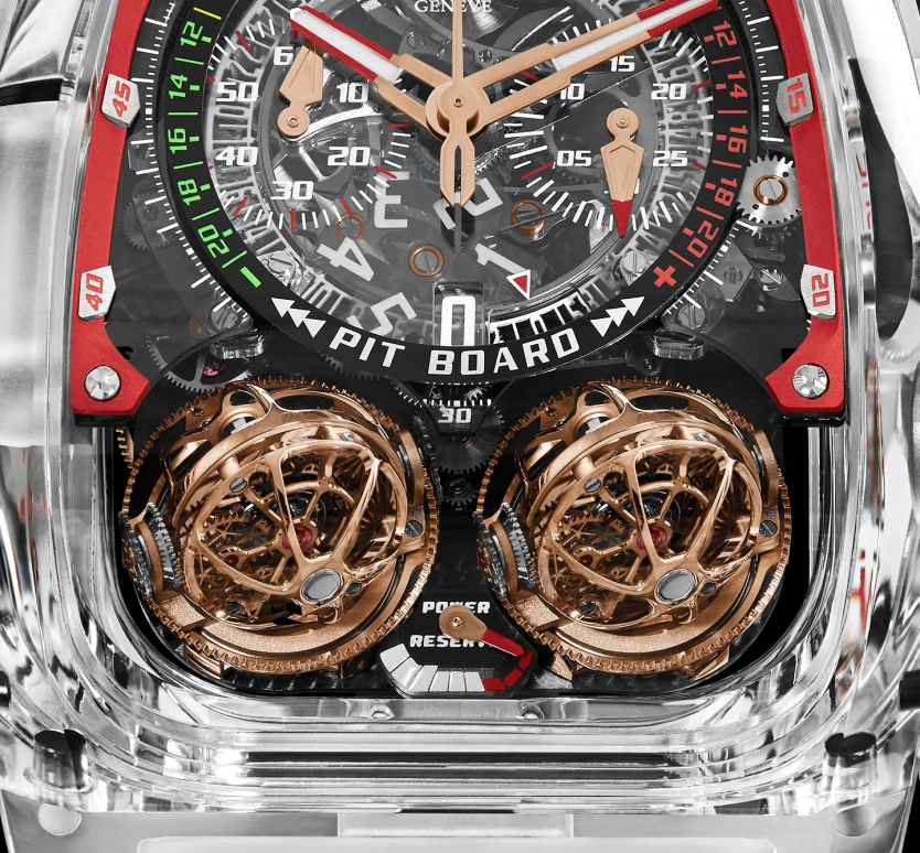 Jacob & Co.,Twin Turbo Furious ,Sapphire,Crystal,Handwound,50hours,In-house Caliber,TT220,TT220.80.AA.AA.A