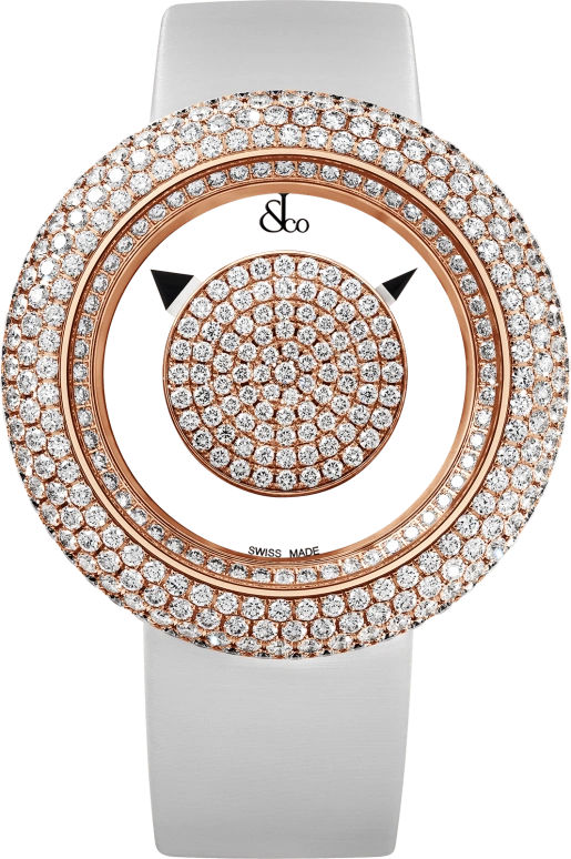 Jacob & Co.,Brilliant 44mm,44mm,Rose Gold,Rose Gold,Silver White,Quartz,BM556,BM556.40.RD.RD.A