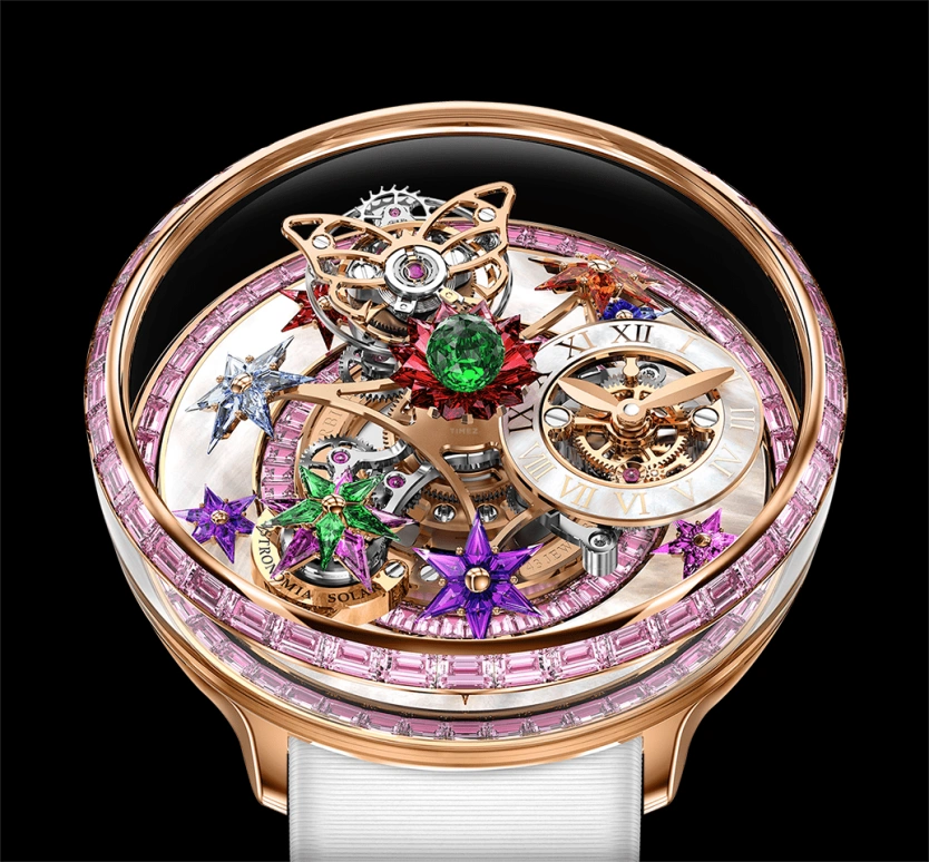 Jacob & Co.,Fleurs de Jardin ,Rose Gold,Gold,Handwound,48hours,In-house Caliber,AF321,AF321.40.BA.AF.A