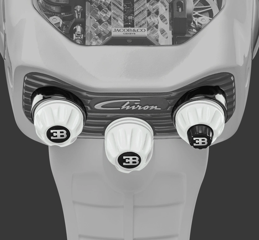 Jacob & Co.,Bugatti Chiron 55x44mm,55x44mm,Titanium,Ceramic,Black,Handwound,60hours,In-house Caliber,BU200,BU200.27.AA.UA.ABRUA