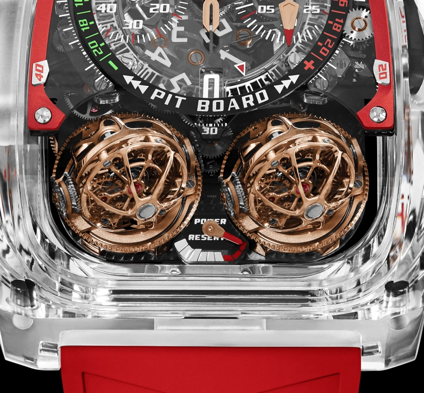 Jacob & Co.,Twin Turbo Furious ,Sapphire,Crystal,Handwound,50hours,In-house Caliber,TT220,TT220.80.AA.AA.A