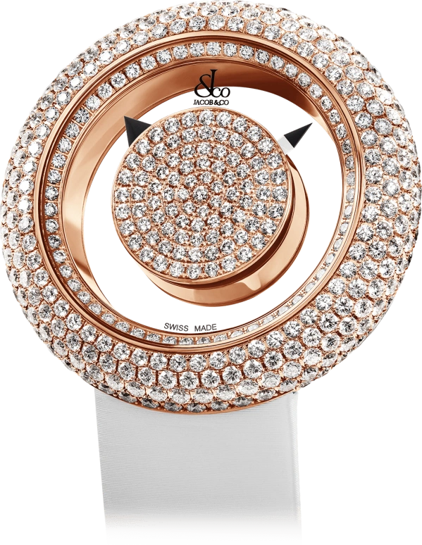 Jacob & Co.,Brilliant 44mm,44mm,Rose Gold,Rose Gold,Silver White,Quartz,BM556,BM556.40.RD.RD.A