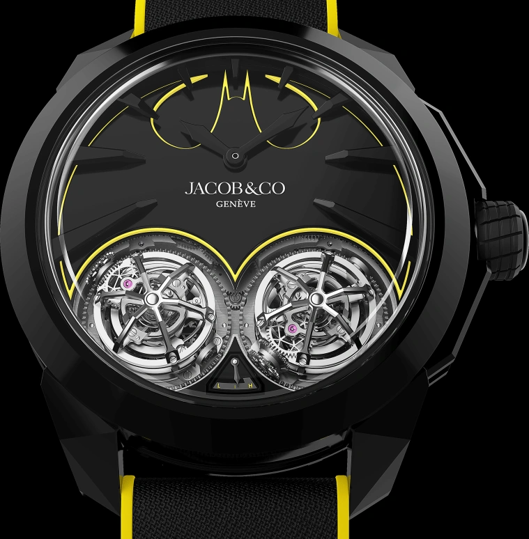 Jacob & Co.,Other 45.50mm,45.50mm,Titanium,Black,Handwound,Tourbillon,Round,DC100,DC100.21.AB.AB.A