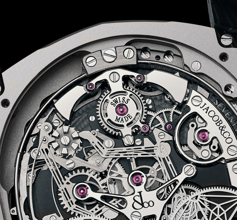 Jacob & Co.,Twin Turbo Furious 52x57mm,52x57mm,White Gold,Skeleton,Handwound,Chronograph,Power Reserve Indicator,Tourbillon,Minute Repeater,Sapphire,Crystal Glass,Other,TT800,TT800.30.BB.UA.A