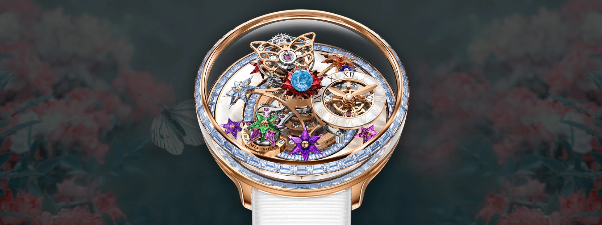 Jacob & Co.,Fleurs de Jardin ,Rose Gold,Gold,Handwound,48hours,In-house Caliber,AF321,AF321.40.BB.AC.A