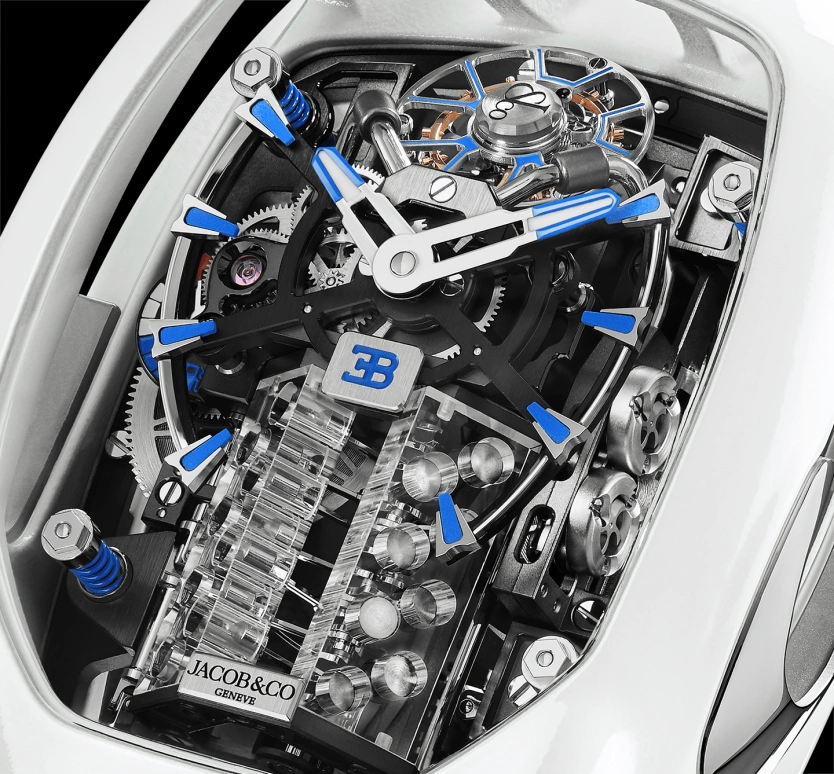 Jacob & Co.,Bugatti Chiron 55x44mm,55x44mm,Titanium,Ceramic,Black,Handwound,60hours,In-house Caliber,BU200,BU200.27.AA.UA.ABRUA
