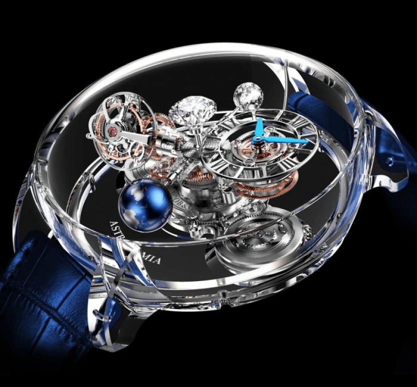 Jacob & Co.,Astronomia ,Sapphire,Crystal,Handwound,60hours,In-house Caliber,AT125,AT125.80.AA.UA.A