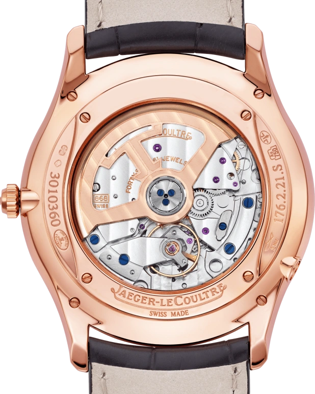 Jaeger-LeCoultre,Master 39mm,39mm,Pink Gold,Silver,Automatic,Moonphase,Perpetual Calendar,Month,Date,38hours,In-house Caliber,Q1302501