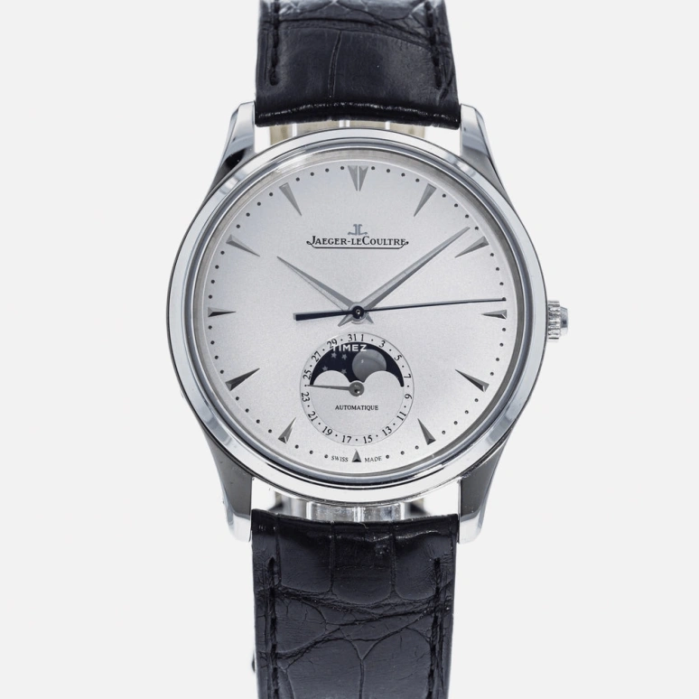 Jaeger-LeCoultre,Master 39mm,39mm,Stainless Steel,Silver,Automatic,Moonphase,Day,Q1368420