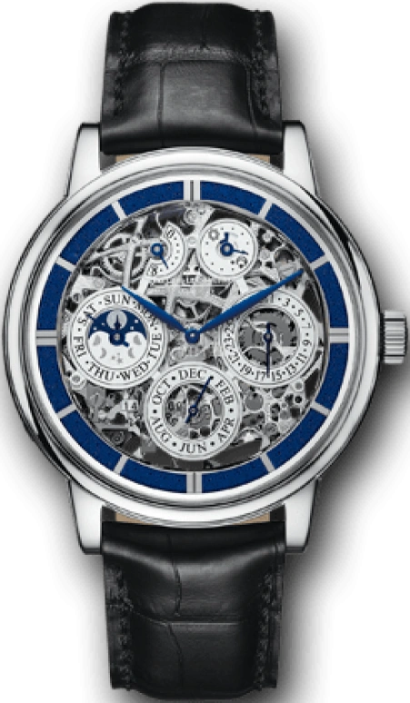 Jaeger-LeCoultre,Master 42mm,42mm,White Gold,Skeleton,Handwound,Moonphase,Perpetual Calendar,Month,Date,192hours,In-house Caliber,50635SQ