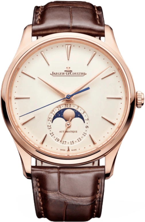 Jaeger-LeCoultre,Master 39mm,39mm,Pink Gold,Beige,Automatic,Moonphase,Day,1362510