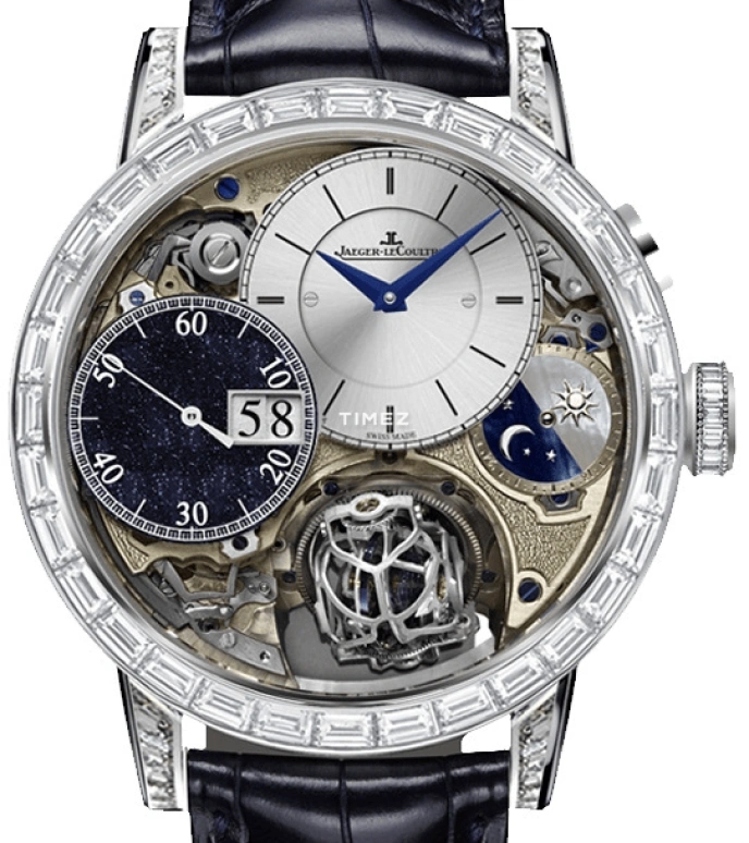 Jaeger-LeCoultre,Master 43.50mm,43.50mm,White Gold,Silver,Handwound,Day,Tourbillon,5033401