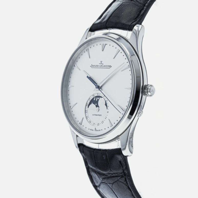 Jaeger-LeCoultre,Master 39mm,39mm,Stainless Steel,Silver,Automatic,Moonphase,Day,Q1368420