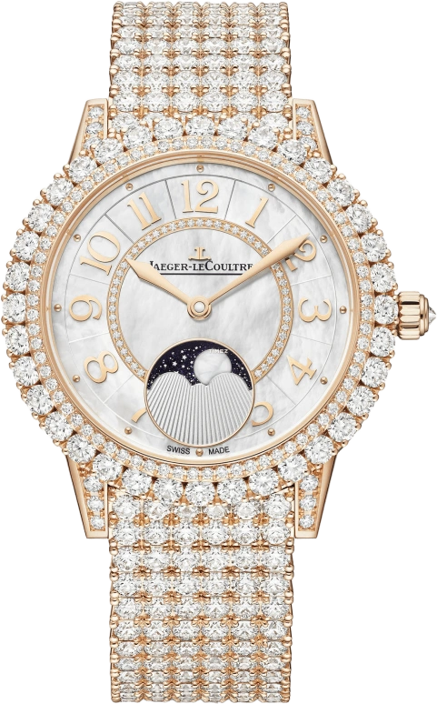 Jaeger-LeCoultre,Rendez-Vous 36mm,36mm,Rose Gold,White,Automatic,Moonphase,45hours,Q3522370