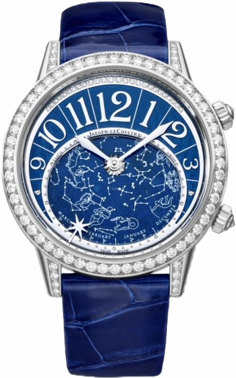 Jaeger-LeCoultre,Rendez-Vous 37.50mm,37.50mm,White Gold,Blue,Automatic,Sky Chart,40hours,3483590