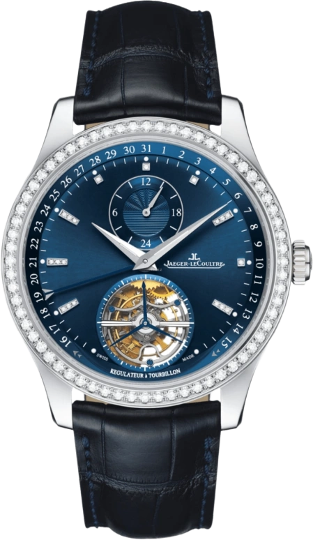 Jaeger-LeCoultre,Master 41.50mm,41.50mm,White Gold,Blue,Automatic,Date,Tourbillon Escapement,1563480