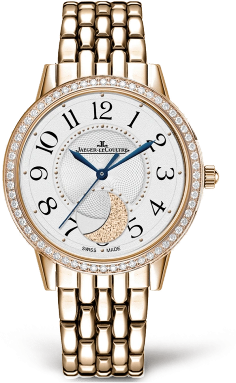 Jaeger-LeCoultre,Rendez-Vous 34mm,34mm,Pink Gold,Silver,Automatic,Moonphase,Alarm,3572120