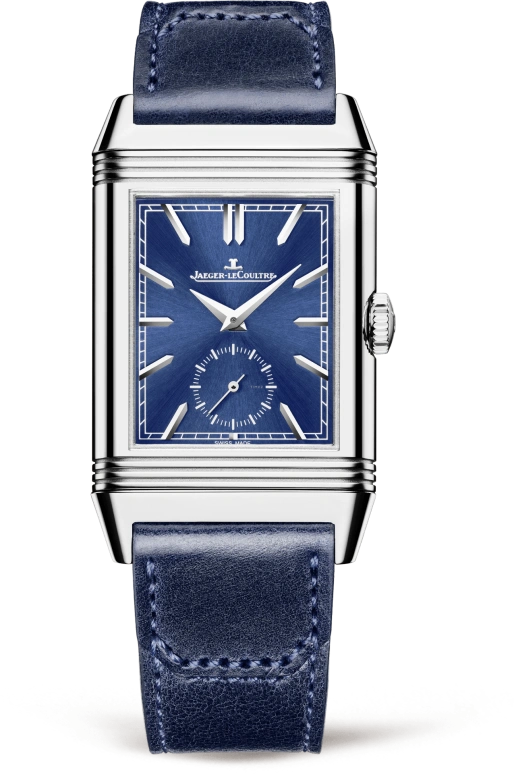 Jaeger-LeCoultre,Reverso 28.30mm,28.30mm,Stainless Steel,Blue,Handwound,42hours,In-house Caliber,Q3988482