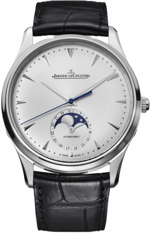 Jaeger-LeCoultre,Master 39mm,39mm,Stainless Steel,Silver,Automatic,Moonphase,Day,Q1368420