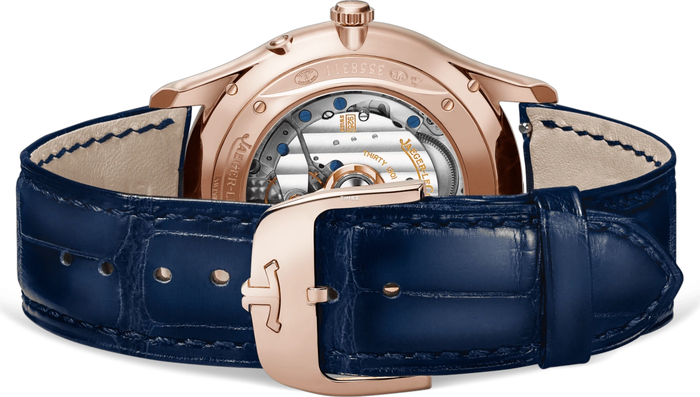 积家,超薄大师 39毫米,39毫米,玫瑰金,蓝色,渐变色,自动上弦,月相,日历,尼古拉斯·霍尔特,Q1362580