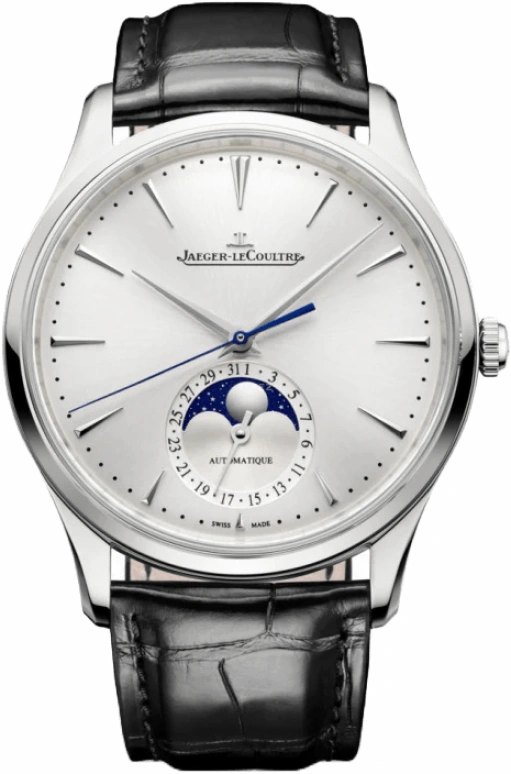 Jaeger-LeCoultre,Master 39mm,39mm,Stainless Steel,Silver,Automatic,Moonphase,Day,Q1368430