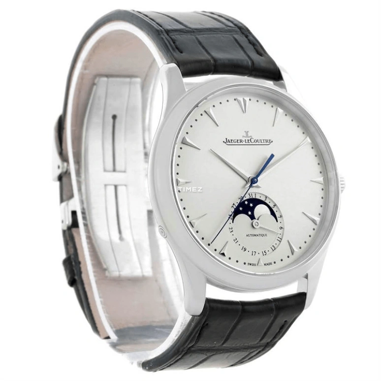 Jaeger-LeCoultre,Master 39mm,39mm,Stainless Steel,Silver,Automatic,Moonphase,Day,Q1368420