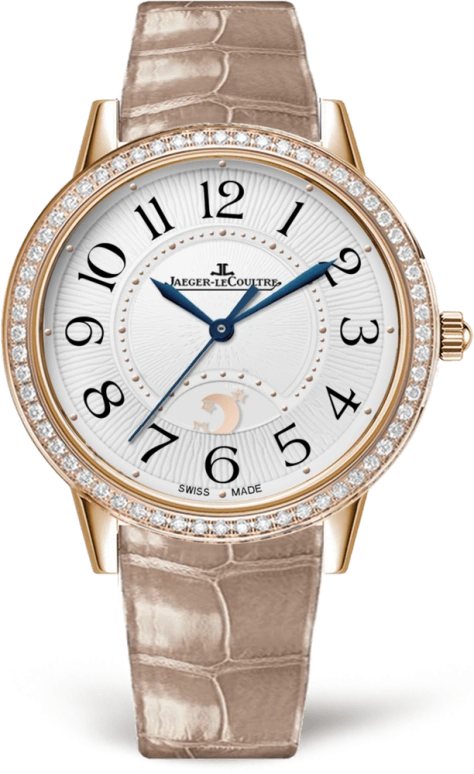 Jaeger-LeCoultre,Rendez-Vous 38.20mm,38.20mm,Pink Gold,Silver,Automatic,43hours,In-house Caliber,3612420