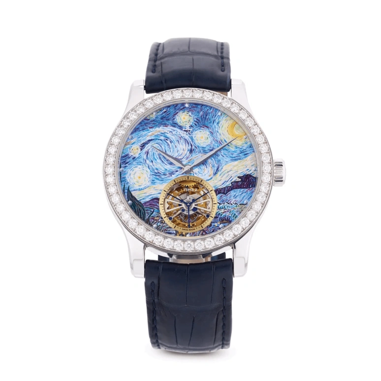 Jaeger-LeCoultre,Master 43mm,43mm,White Gold,Blue,Automatic,Tourbillon,38hours,16634V2