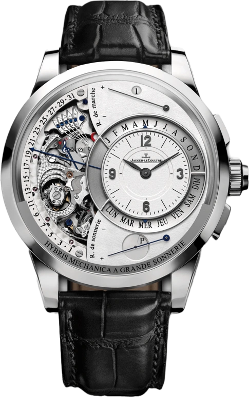 Jaeger-LeCoultre,Duomètre 44mm,44mm,White Gold,Silver,Handwound,Perpetual Calendar,Leap Year,Month,Date,50hours,In-house Caliber,6033420