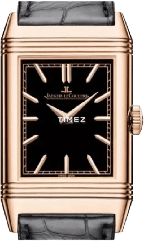 Jaeger-LeCoultre,Reverso 45.50x27.40mm,45.50x27.40mm,Rose Gold,Black,Handwound,45hours,In-house Caliber,39324K1