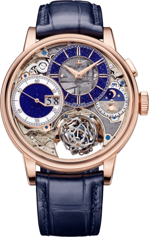 Jaeger-LeCoultre,Master 43.50mm,43.50mm,Pink Gold,Blue,Handwound,Chronograph,Day,Tourbillon Escapement,Column Wheel,45hours,In-house Caliber,5032441