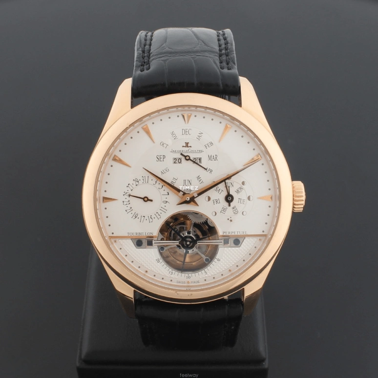 Jaeger-LeCoultre,Master 43mm,43mm,Pink Gold,Silver,Automatic,Moonphase,Perpetual Calendar,Month,Date,48hours,In-house Caliber,Q500242A