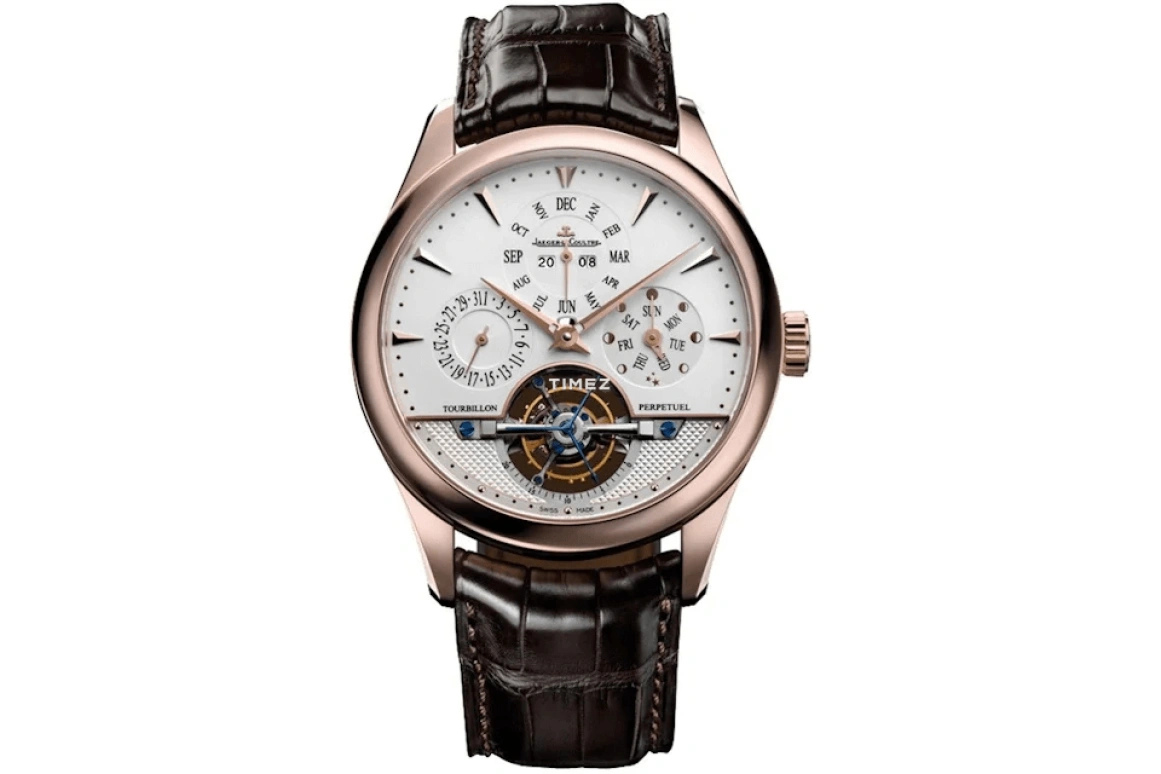 Jaeger-LeCoultre,Master 43mm,43mm,Pink Gold,Silver,Automatic,Moonphase,Perpetual Calendar,Month,Date,48hours,In-house Caliber,Q500242A