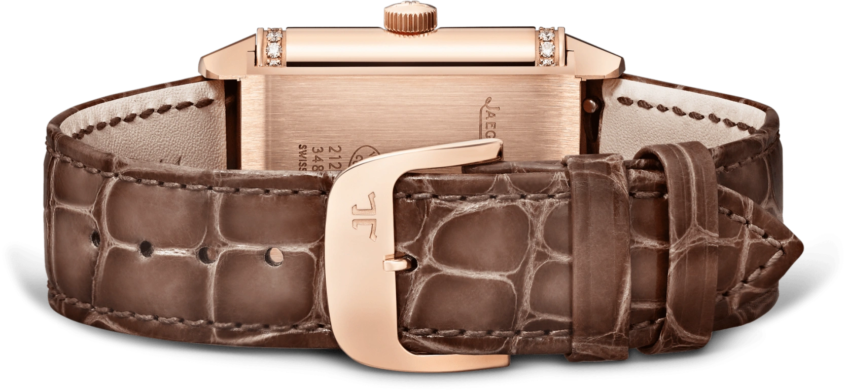 积家,翻转 40x24毫米,40x24毫米,玫瑰金,黑色,银色,自动上弦,38小时,自制机芯,Q2572570