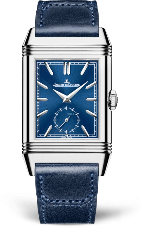 Jaeger-LeCoultre,Reverso 28.30mm,28.30mm,Stainless Steel,Blue,Handwound,42hours,In-house Caliber,Q3988482