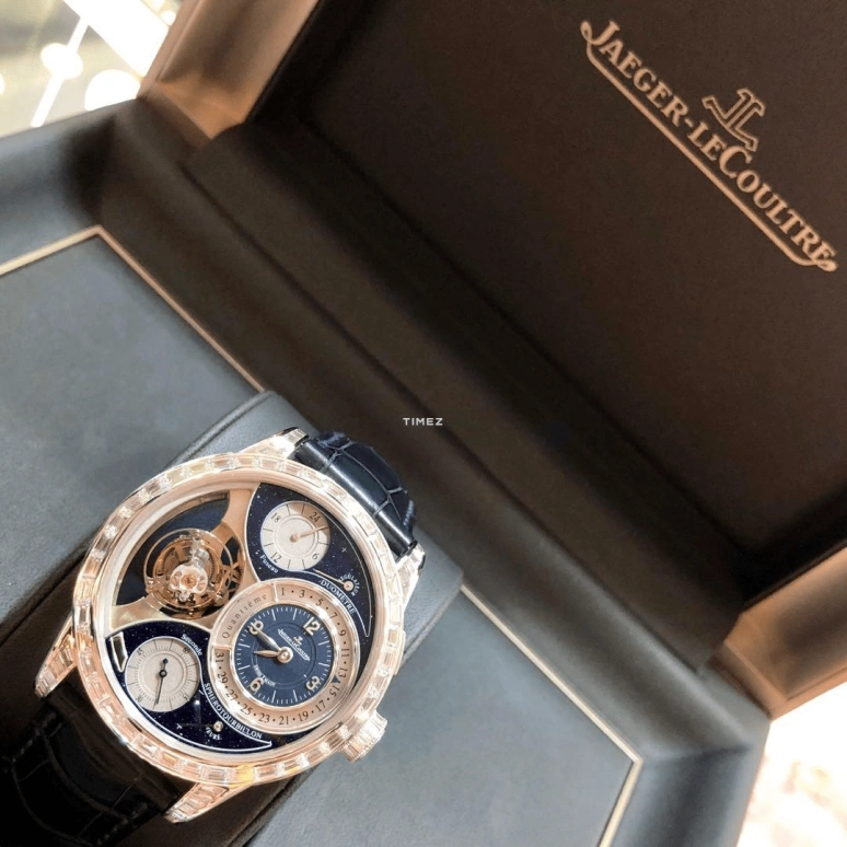 Jaeger-LeCoultre,Duomètre 42mm,42mm,White Gold,Blue,Handwound,Day,Power Reserve Indicator,Dule Time,Tourbillon,50hours,In-house Caliber,Q6053406