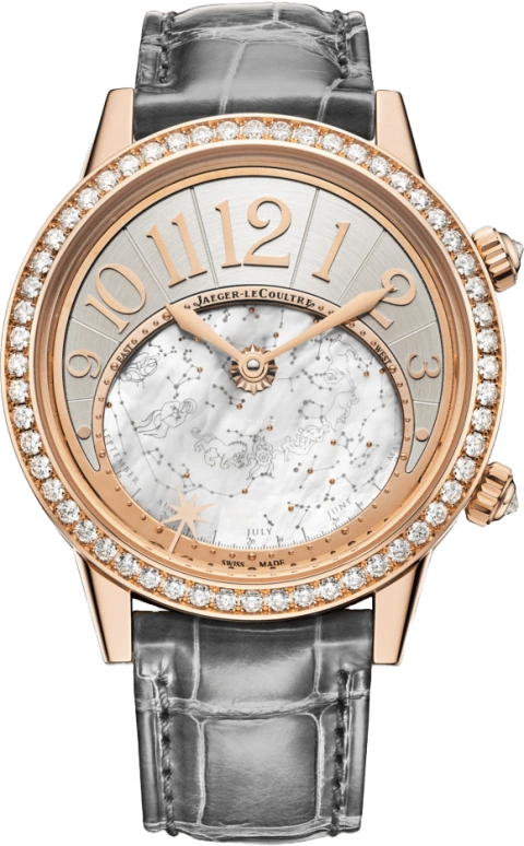 Jaeger-LeCoultre,Rendez-Vous 37.50mm,37.50mm,Pink Gold,Grey,Automatic,Sky Chart,40hours,Q3482520