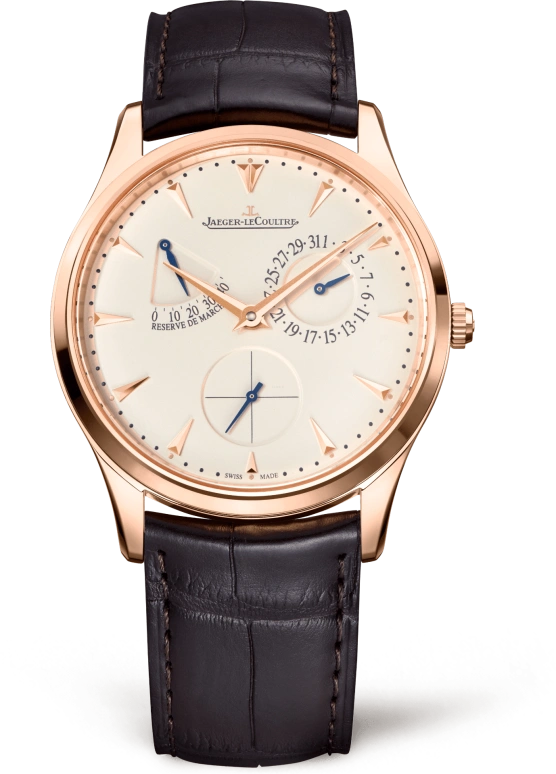 Jaeger-LeCoultre,Master 39mm,39mm,Pink Gold,Cream,Automatic,Date,Power Reserve Indicator,Q1372520