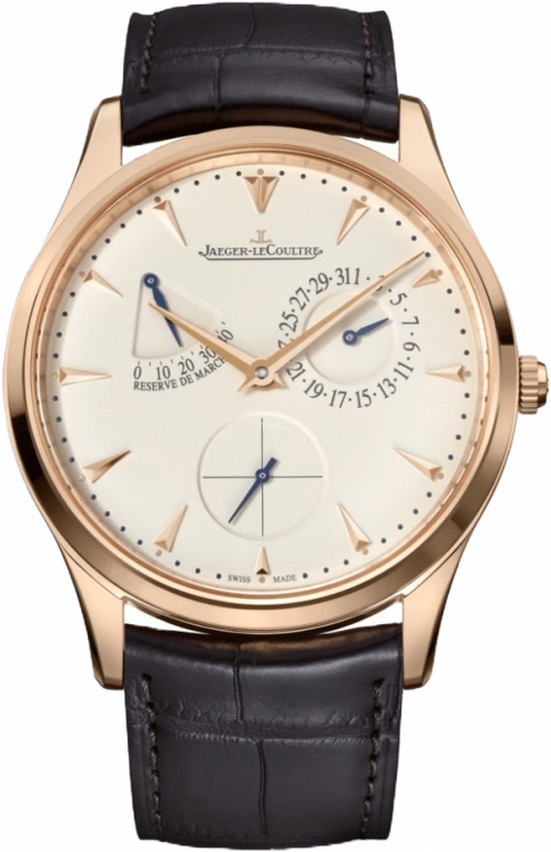 Jaeger-LeCoultre,Master 39mm,39mm,Pink Gold,Cream,Automatic,Date,Power Reserve Indicator,Q1372520