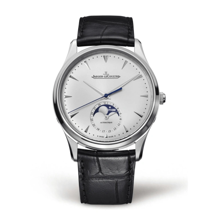 Jaeger-LeCoultre,Master 39mm,39mm,Stainless Steel,Silver,Automatic,Moonphase,Day,Q1368420