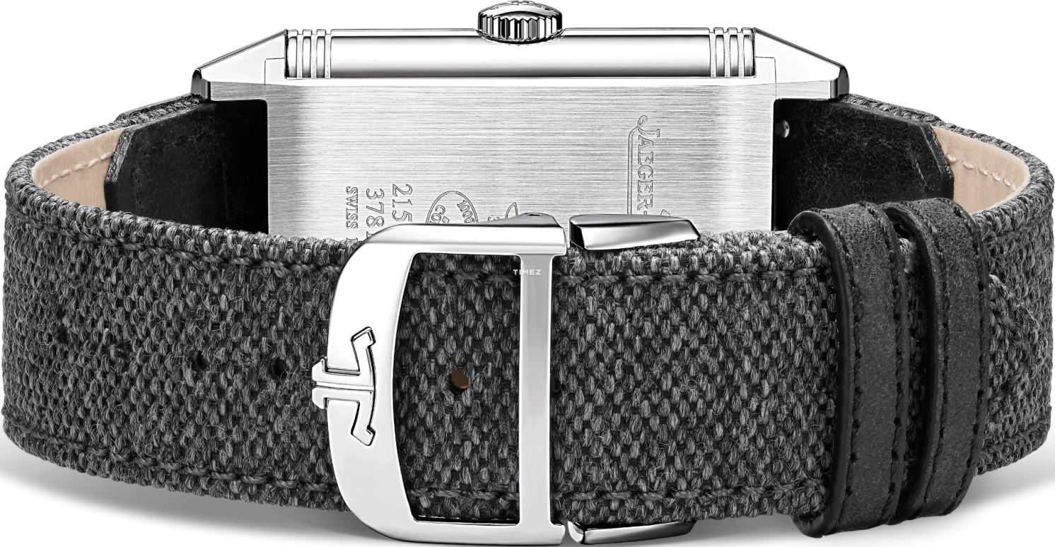 积家,翻转 47x28.30毫米,47x28.30毫米,精钢,黑色,银色,手动上弦,两地时,昼夜显示,Q398847J