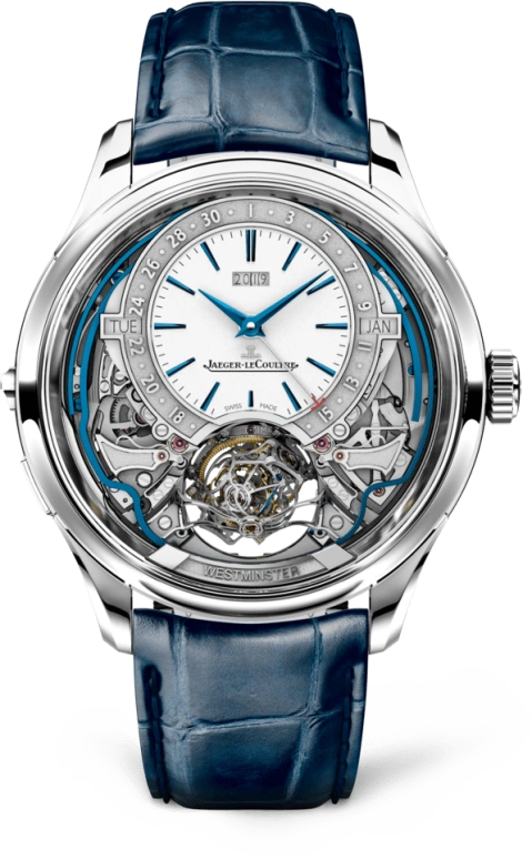 Jaeger-LeCoultre,Master 43mm,43mm,White Gold,Silver,Handwound,Leap Year,Month,Date,Tourbillon Escapement,50hours,In-house Caliber,5253420