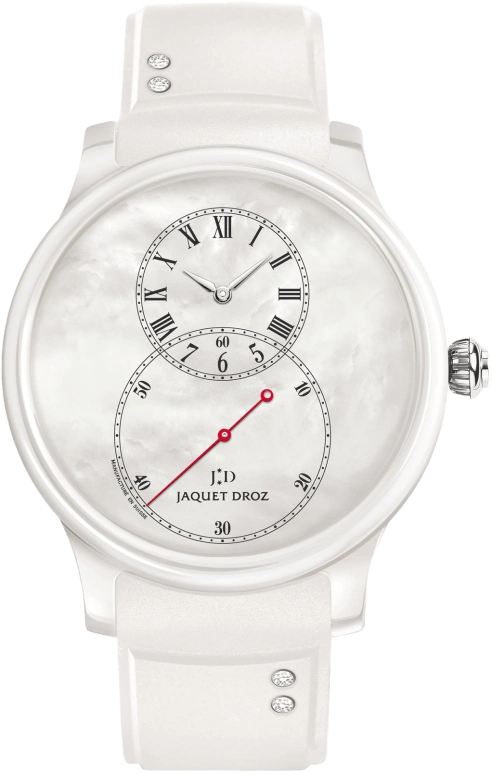 Jaquet Droz,Grande Seconde 44mm,44mm,Ceramic,White,Automatic,68hours,In-house Caliber,J003036208