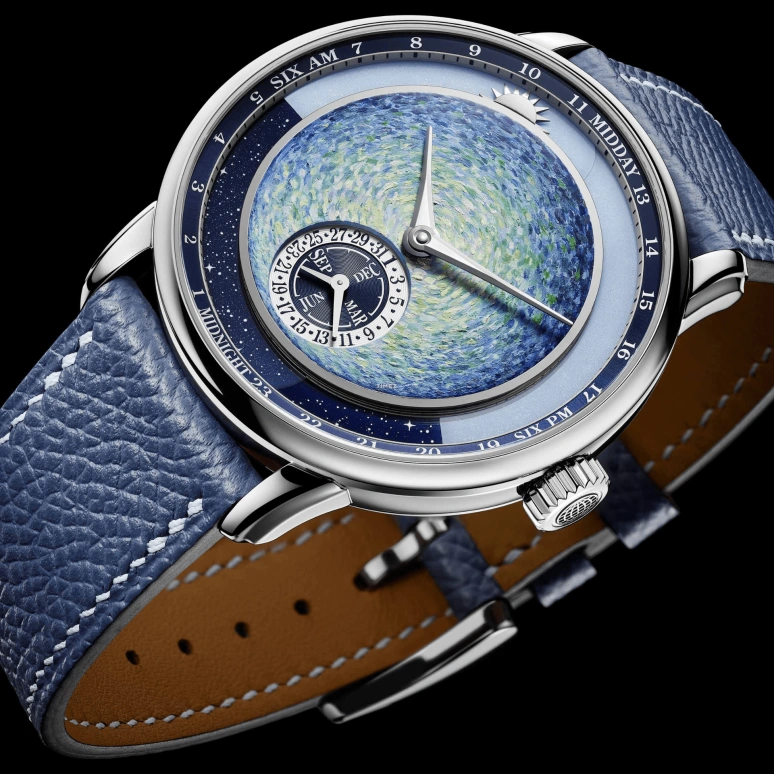 Krayon,Anywhere 39mm,39mm,Titanium,Blue,Handwound,Month,Day,Sun position/rising Time,Only Watch 2023