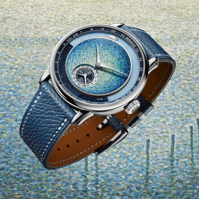 Krayon,Anywhere 39mm,39mm,Titanium,Blue,Handwound,Month,Day,Sun position/rising Time,Only Watch 2023