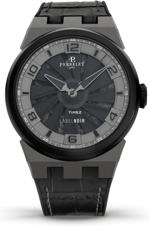 Label Noir,Other 44mm,44mm,Stainless Steel,Black,Grey,Automatic,Hollow Out,42hours,LN PE01