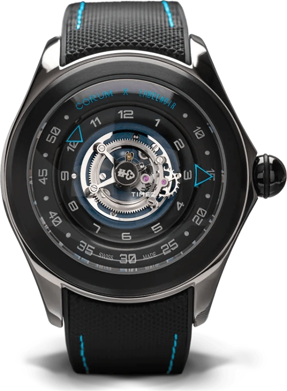 Label Noir,Other 47mm,47mm,Titanium,Black,Automatic,Tourbillon,Sapphire,Glass,LN CO01